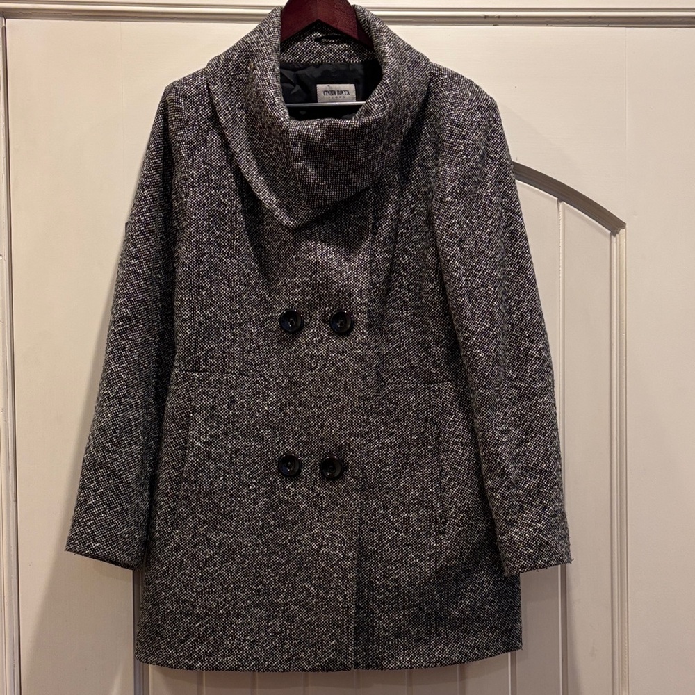 Cinzia Rocca Icons Black and White Coat